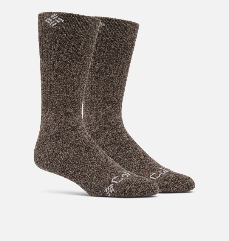 Men's Wool Crew Socks - 2 Pack, Color: Charcoal, image 1