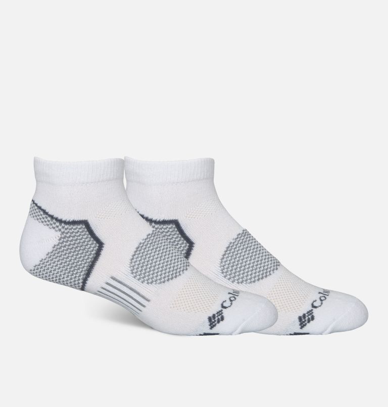 Men's Balance Point Low-Cut Socks - 2 Pack, Color: White, image 1