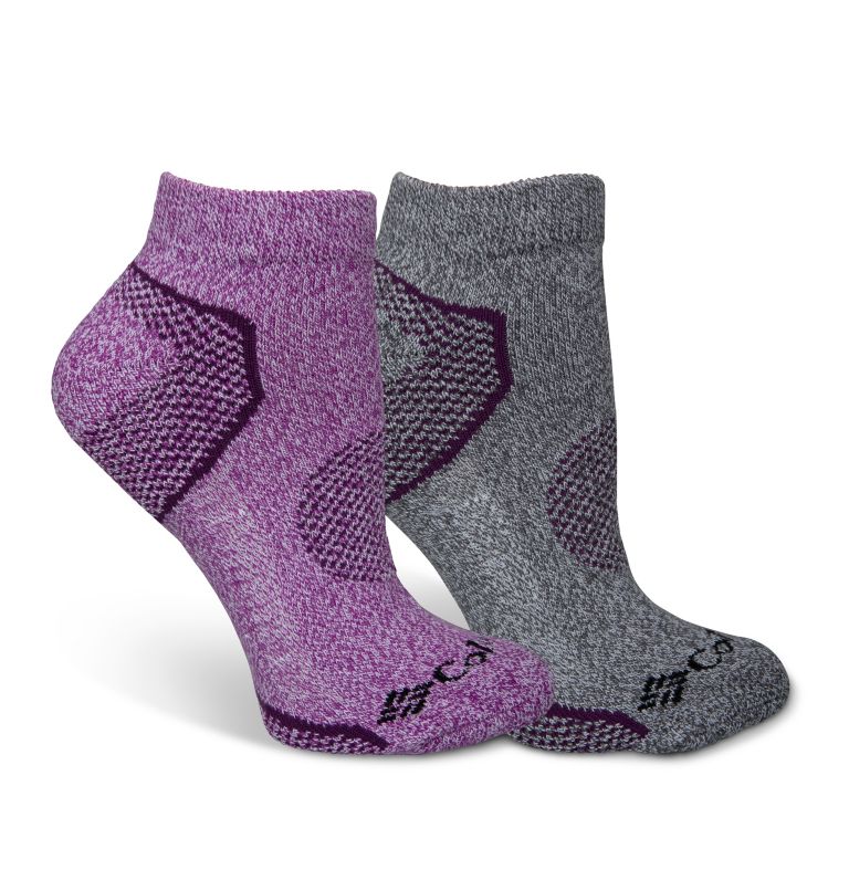 W Balance Point Low-Cut Sock | 575 | O/S, Color: Plum, Grey, image 1