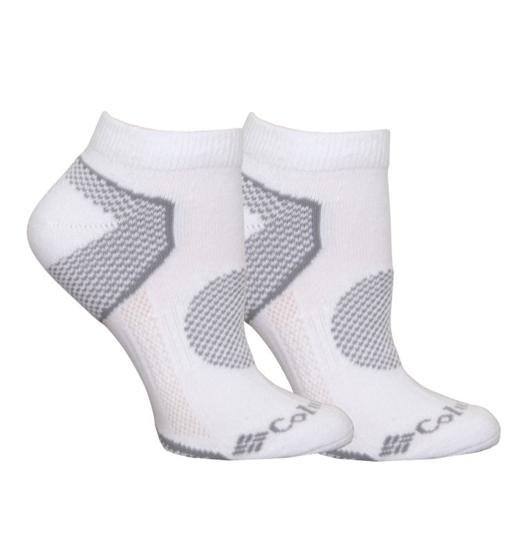 Women's Balance Point Low-Cut Socks - 2 Pack, Color: White, image 1