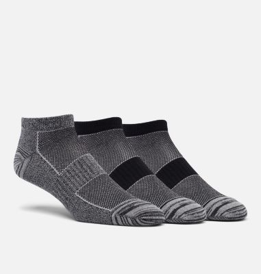 Women's Flat Knit Marled No-Show Sock - 3pk, Color: Black, image 1