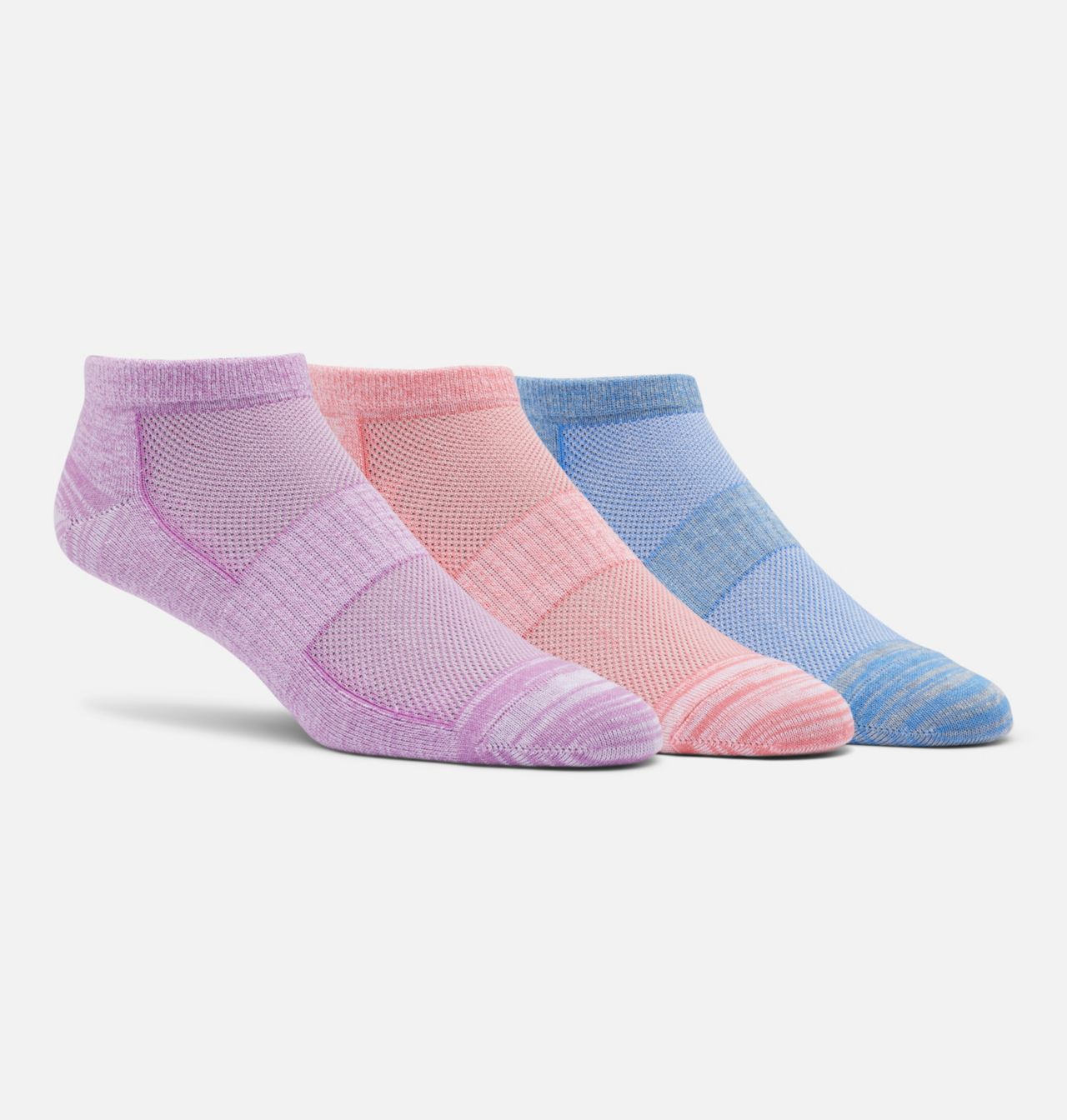 Women's Flat Knit Marled No-Show Sock 1