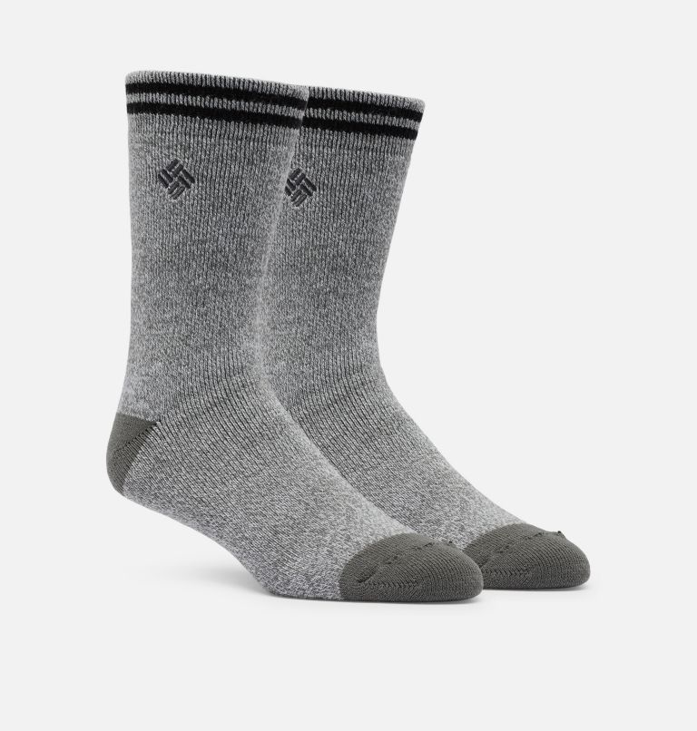 Men's Medium Weight Thermal 2PK Sock | 011 | O/S, Color: Grey/Grey, image 1