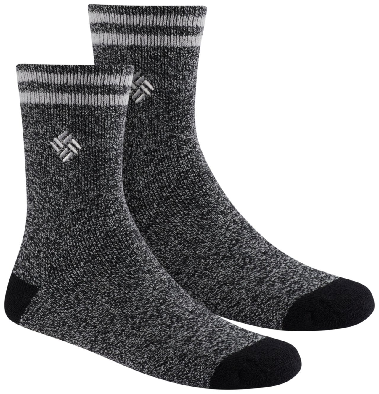 Lot de 2 paires de chaussettes thermiques d'épaisseur moyenne pour femmes 1