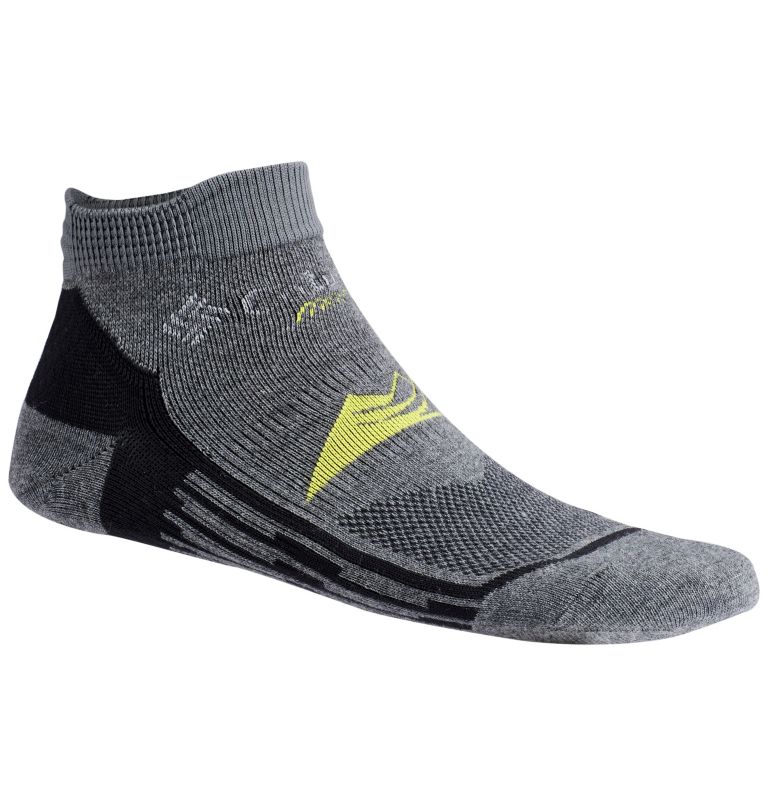 Thumbnail: Unisex Optical Lines Running Low-Cut Lightweight Sock, Color: Charcoal, image 1