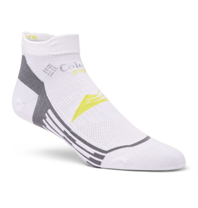 Optical Lines Running Low-Cut Lightweight Sock, Color: White, image 1