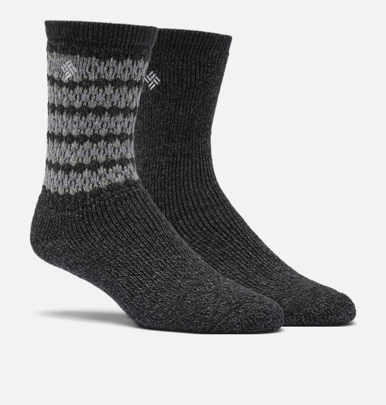 W Texture Wool Crew Sock 2PK | 010 | O/S, Color: Black, image 1