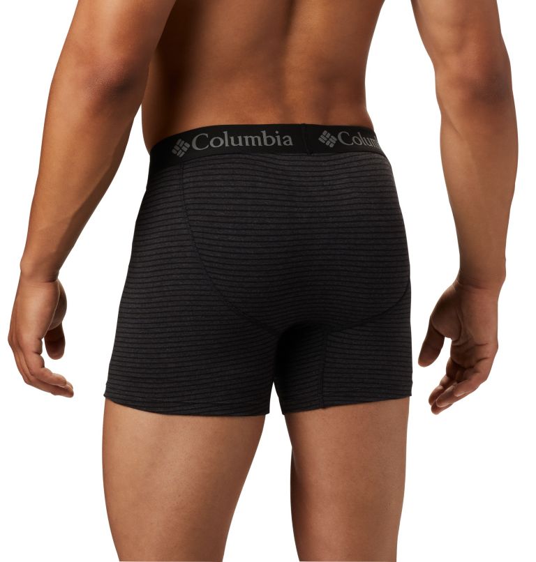 Mens Striped Performance Cotton Stretch Boxer Briefs 3 Pack Columbia Sportswear 4927