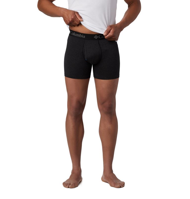 Men's Tri Blend Boxer Briefs 3, Color: Black, image 2