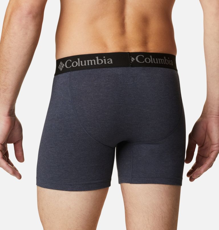 NEW MEN'S COLUMBIA PERFORMANCE STRETCH BOXER BRIEFS 3 PACK UNDERWEAR