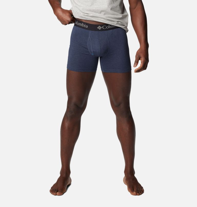 Men's Tri Blend Boxer Briefs 3, Color: Black, Gry Htr, C. Navy, image 2
