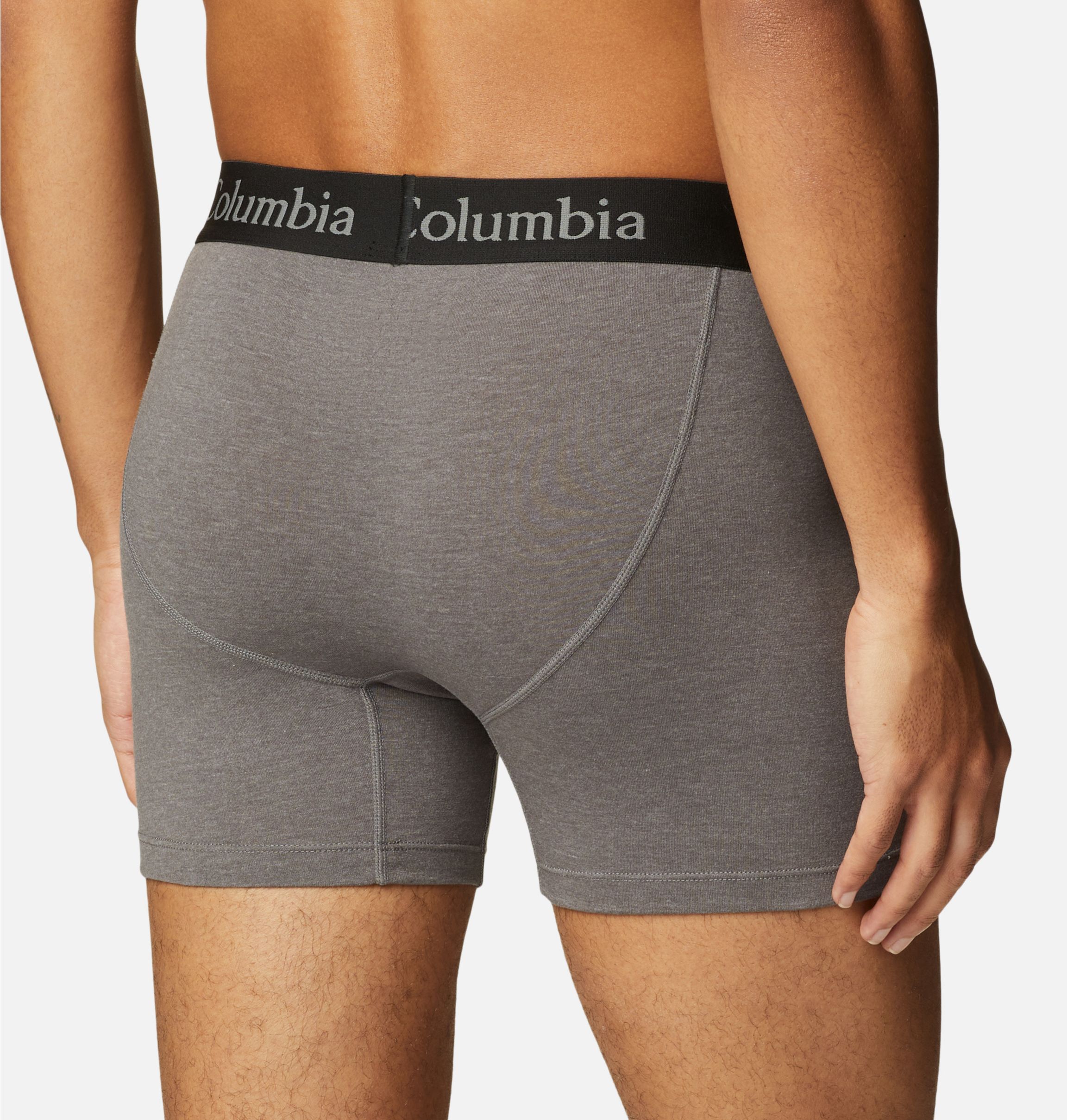 Columbia Men's Polyester/Stretch Solid Boxer Brief 3 Pair, Super