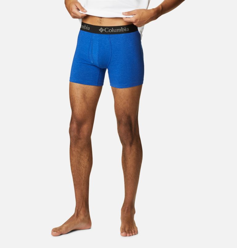 Mens Columbia Performance Tri-Blend Stretch Boxer Brief 3 Pack