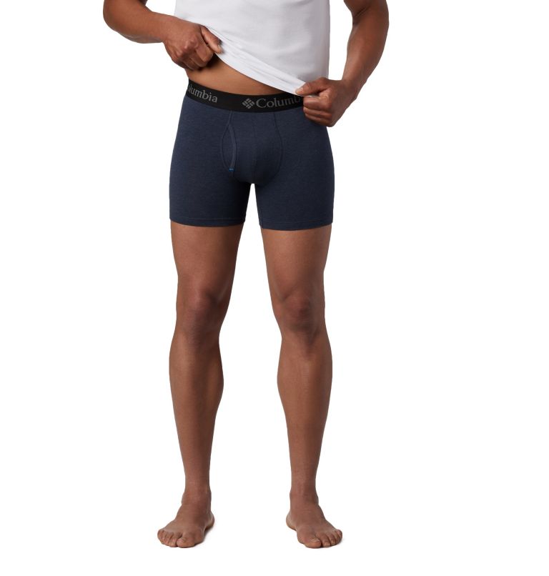 Men's Tri Blend Boxer Briefs 3, Color: Red Heather comob, image 2