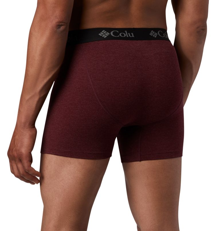 Men's Tri Blend Boxer Briefs 3, Color: Red Heather comob, image 5