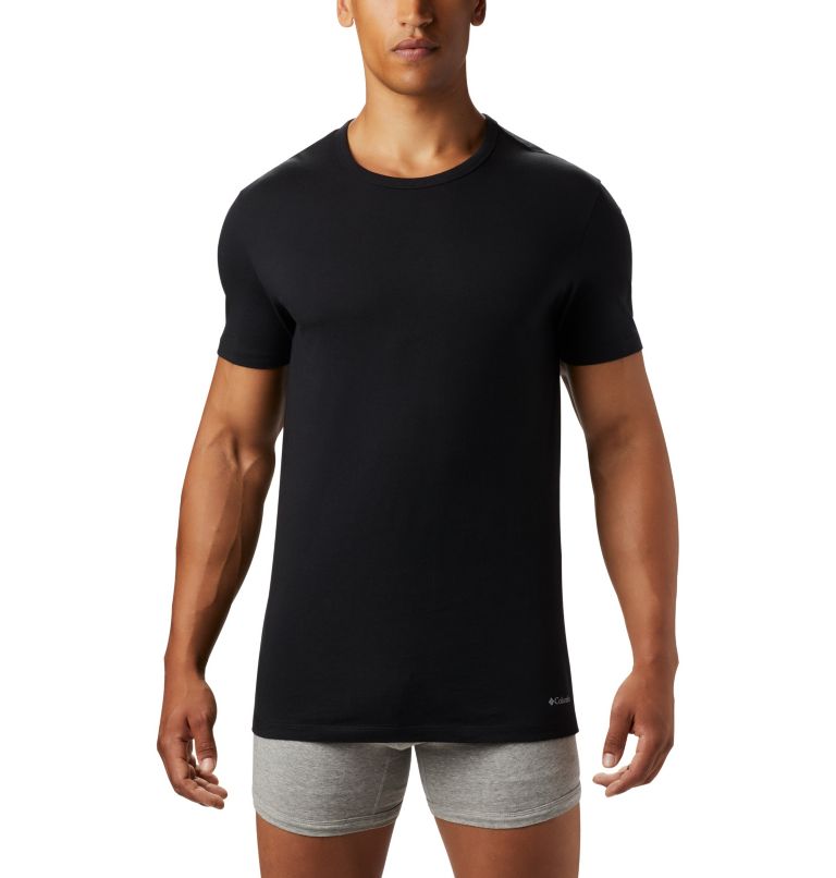 Men's 3 Pack Crew Neck Tee Classic Fit, Color: Black, image 2