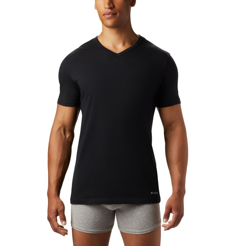 Men's 3 Pack V-Neck Tee Classic Fit, Color: Black, image 2