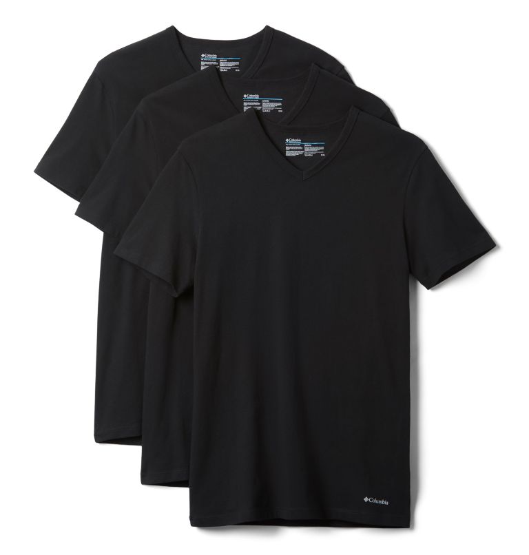 Men's 3 Pack V-Neck Tee Classic Fit, Color: Black, image 1