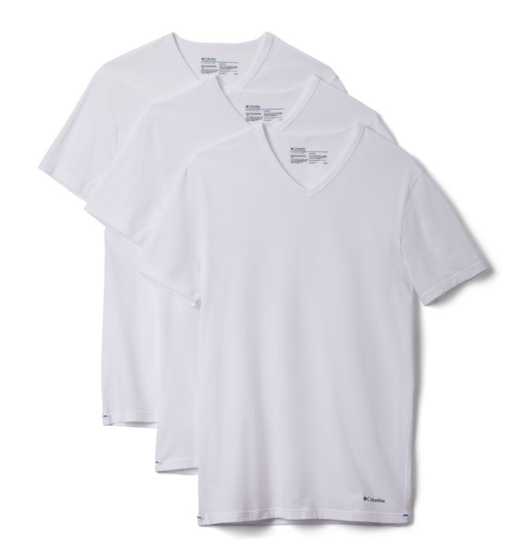 Men's 3 Pack V-Neck Tee Classic Fit, Color: White, image 1