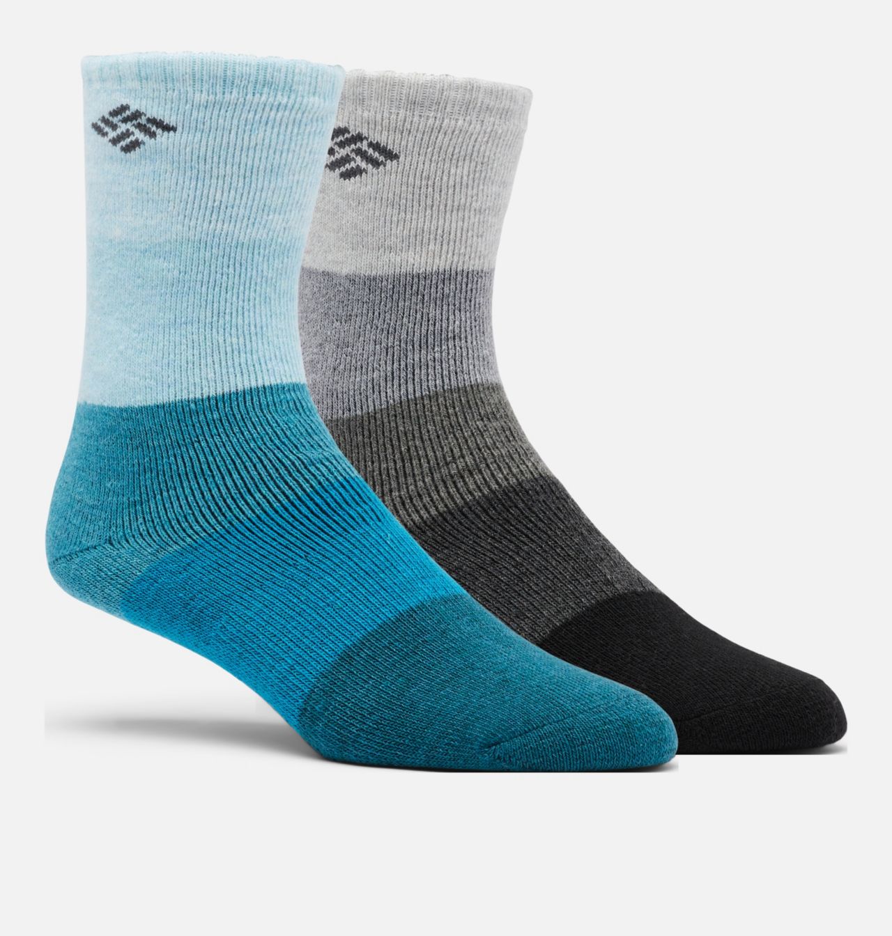 Women's Wide Stripe Wool Crew Sock - 2 Pack 1