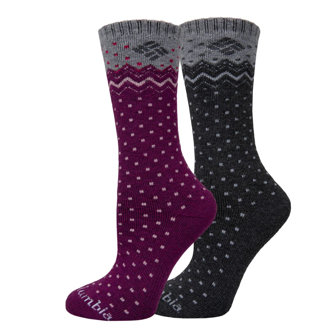 Women's Dottie Wool Crew 2PK Sock 1