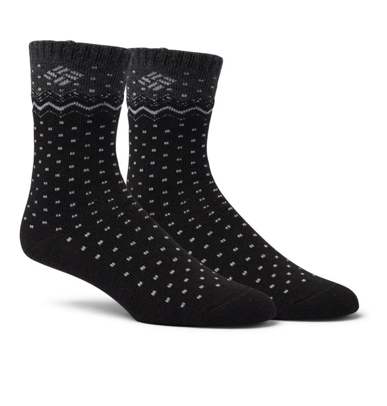 Thumbnail: Women's Dottie Wool Crew 2PK Sock, Color: Black, image 1