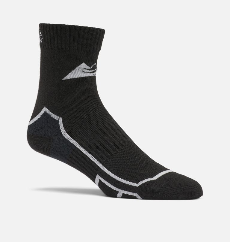 Unisex Trail Run Light-Weight Wool Low Cut Socks, Color: Black, image 1
