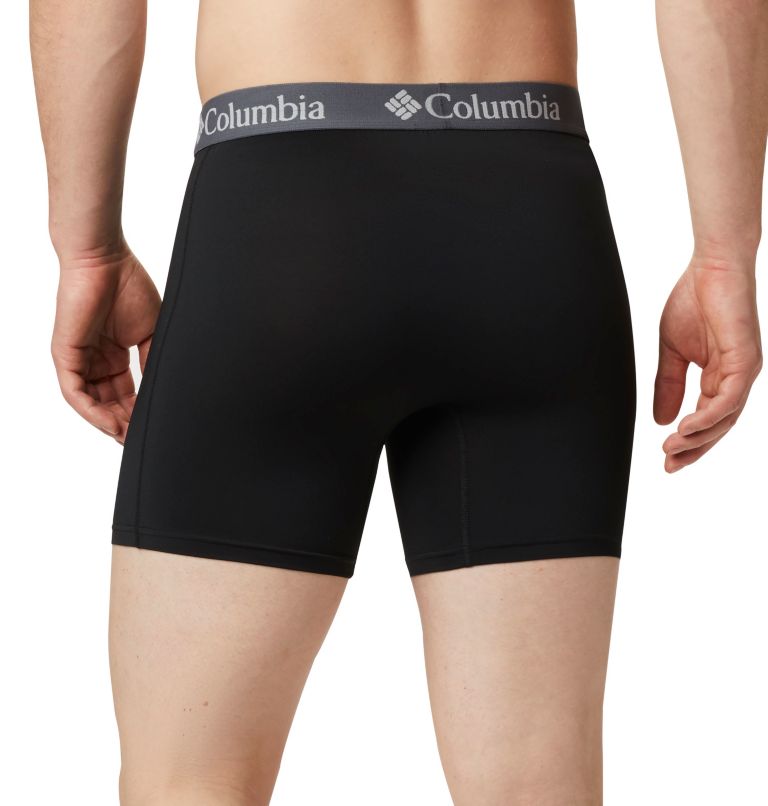 Columbia Men's Polyester/Stretch Solid Boxer Brief 3 Pair, Super