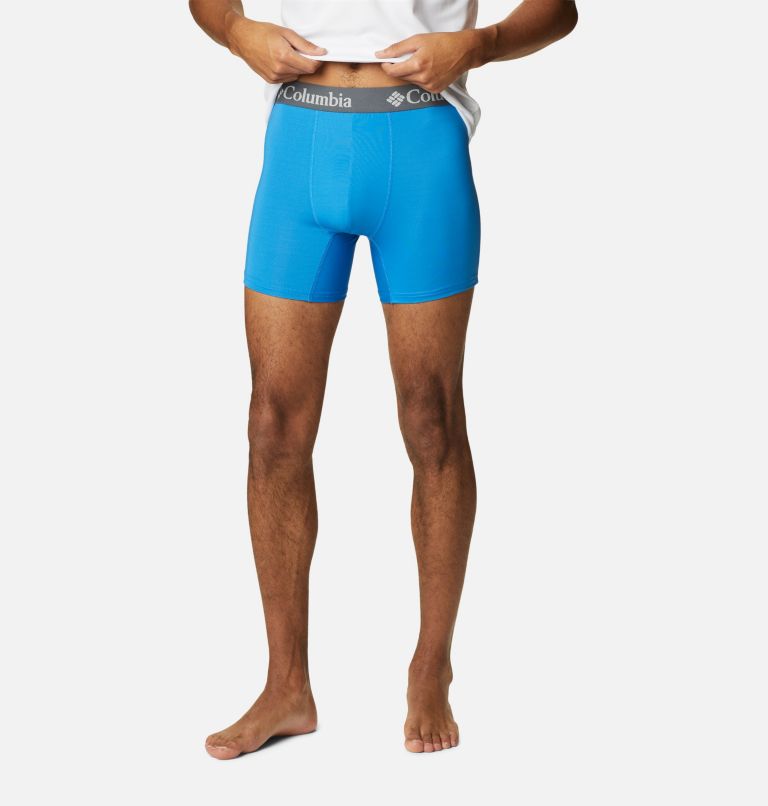 Thumbnail: Poly Stretch Boxershorts für Männer - 3er Pack, Color: Azure/Azul/Columbia Navy, image 4
