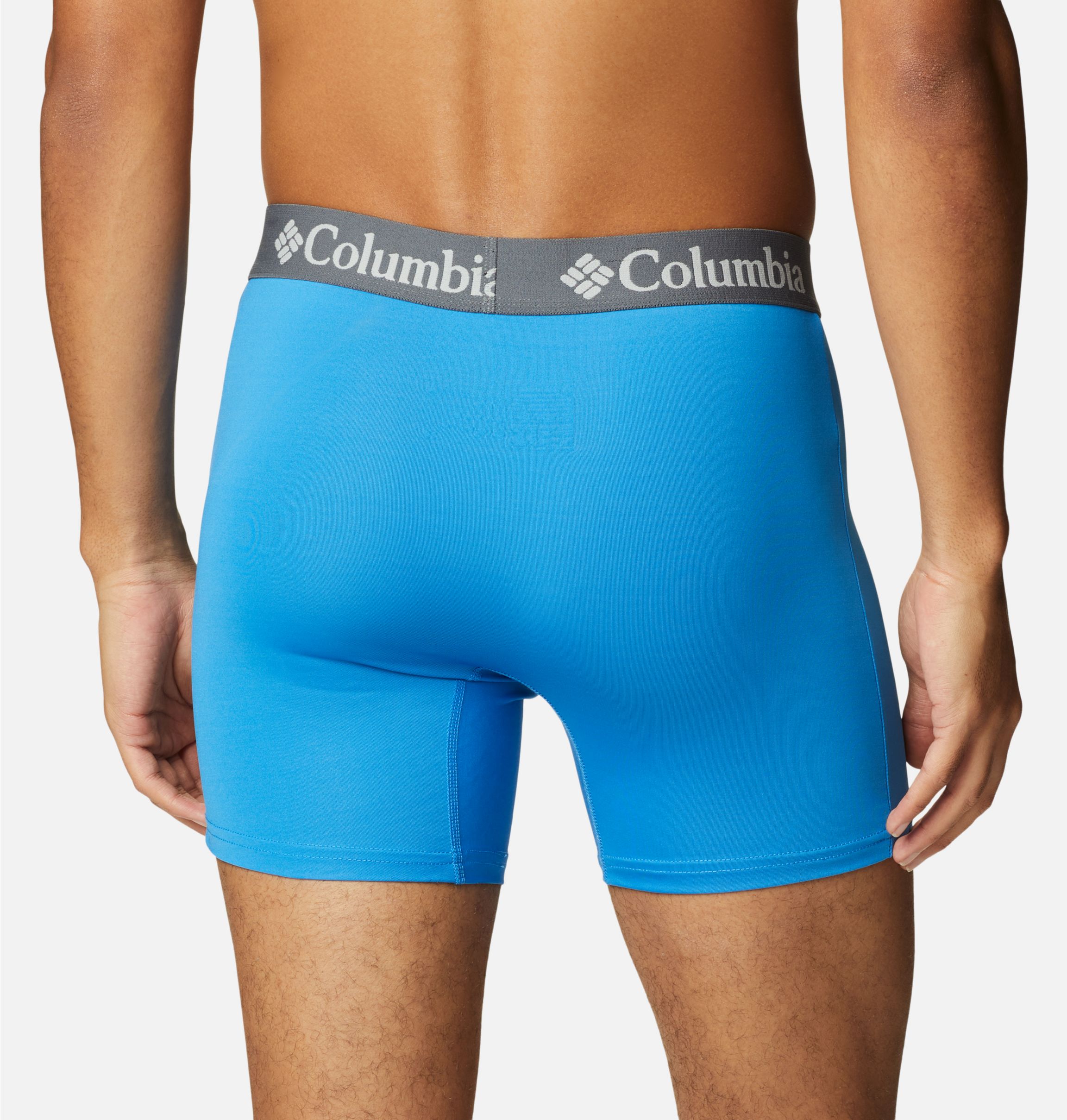 Columbia Men's Performance Cotton Stretch Boxer Brief-3 Pack Large Blue 