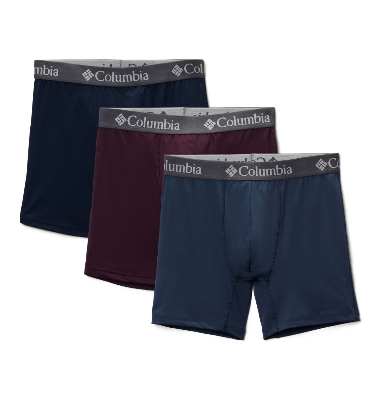 COLUMBIA 3 Pack HIGH-PERFORMANCE Stretch Boxer Briefs Men's XL