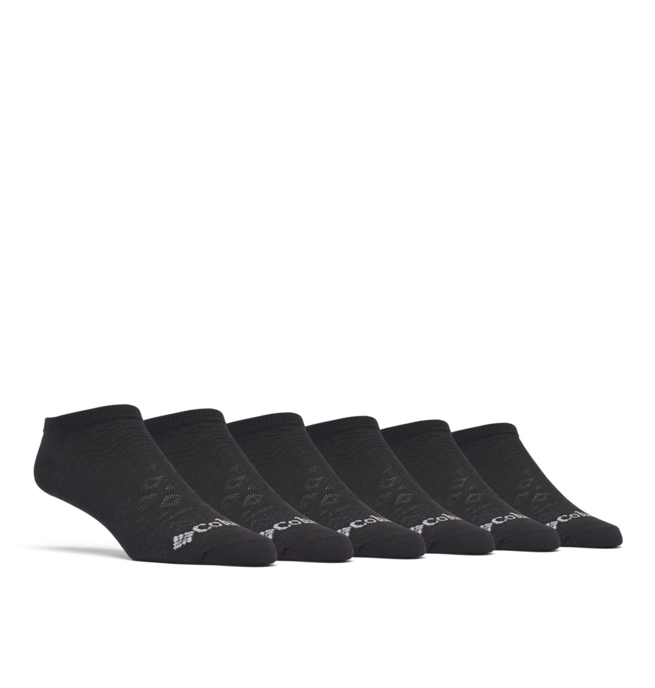 Women's No Show Pattern Mesh Socks - 6 Pack 1