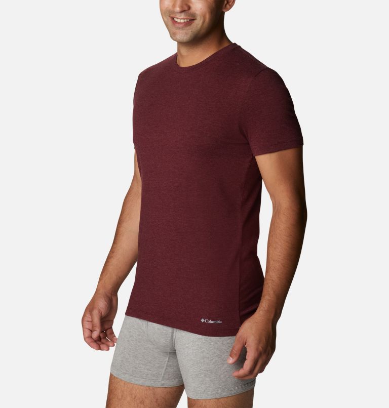 Men's Tri-Blend Crew Neck Tee (3 pack), Color: Blk/Port/India, image 12