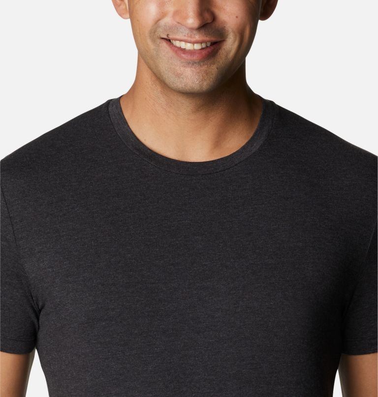 Men's Tri-Blend Crew Neck Tee (3 pack), Color: Blk/Port/India, image 5