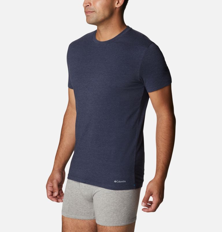 Men's Tri-Blend Crew Neck Tee (3 pack), Color: Blk/Port/India, image 8