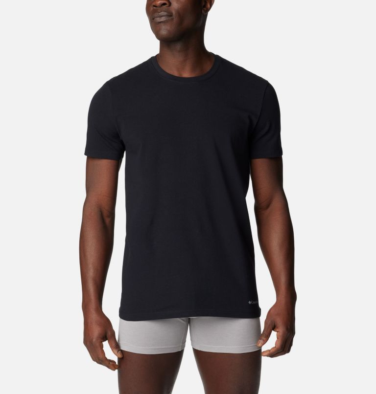 Men's Performance Cotton Stretch Crew - 3pk, Color: Black, Grey Htr, C. Navy, image 7