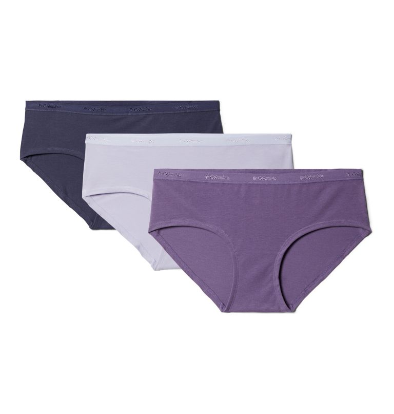 Women's 4-Way Stretch Cotton Hipster - 3 Pack, Color: Twilight/Plum Purple/Noctural, image 1