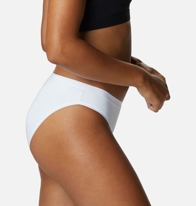 Women's Stretch Cotton Bikini - 3 Pack, Color: White/Nude/Black, image 5