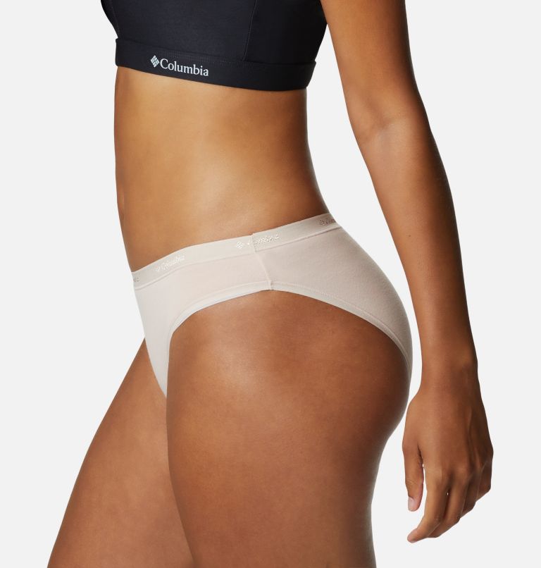 Thumbnail: Women's Stretch Cotton Bikini - 3 Pack, Color: White/Nude/Black, image 9