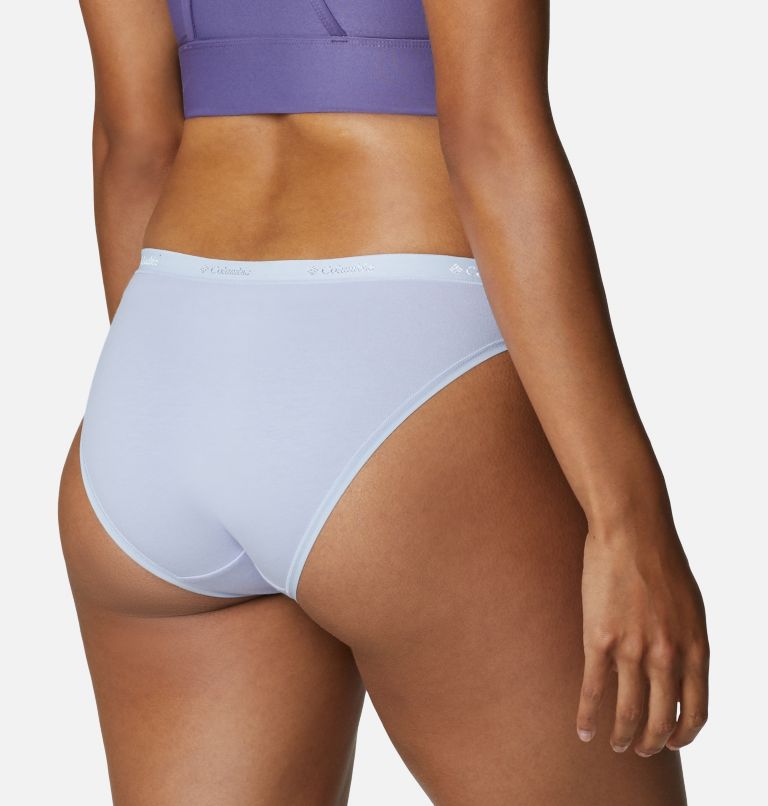 Thumbnail: Women's 4-Way Stretch Cotton Bikini - 3 Pack, Color: Twilight/Plum Purple/Noctural, image 4