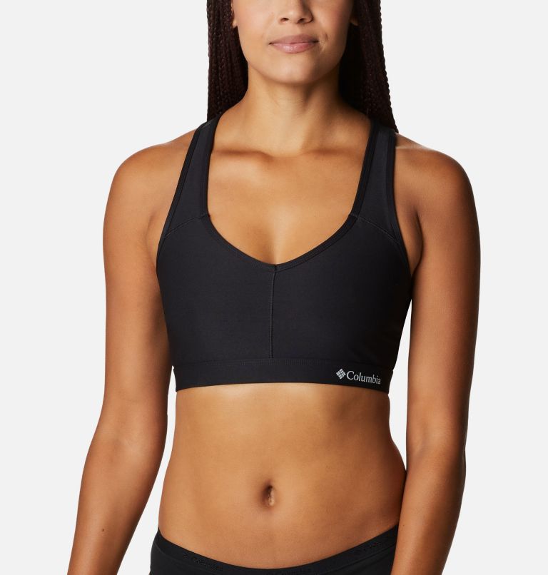 Women's Light Support Racer Back Sports Bra - Black - Decathlon