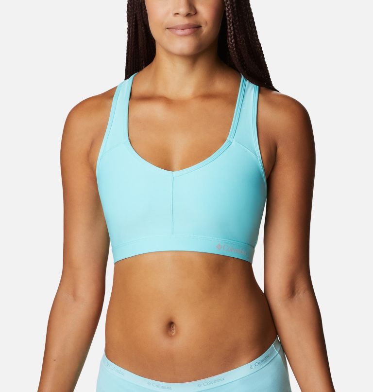 Women's Tech Omni Racer-Back Bra - High Support, Color: Clear Blue, image 3