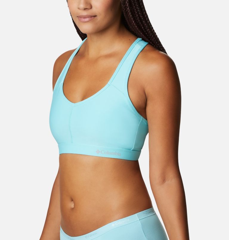 Thumbnail: Women's Tech Omni Racer-Back Bra - High Support, Color: Clear Blue, image 5