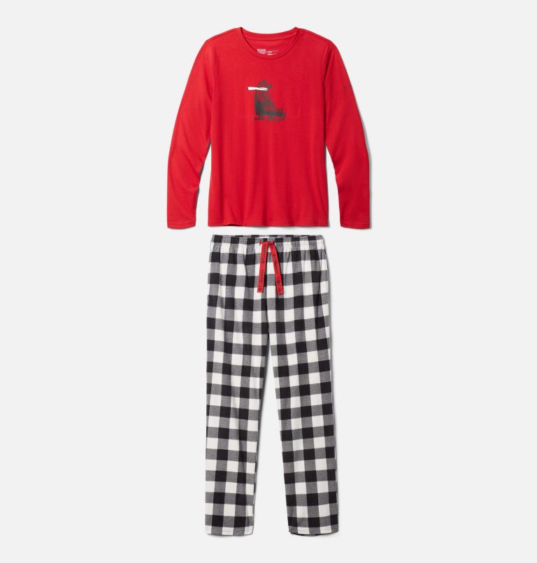Women's Bear Pajamas Set, Color: Mountain Red, image 7