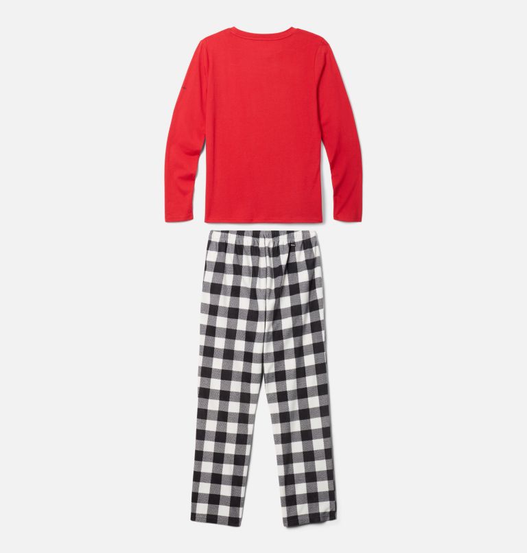 Thumbnail: Women's Bear Pajamas Set, Color: Mountain Red, image 8
