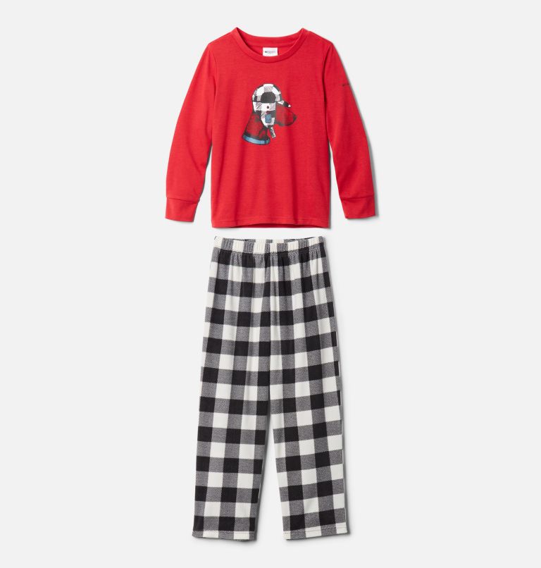 Kids' Dog Pajamas Set, Color: Mountain Red, image 2