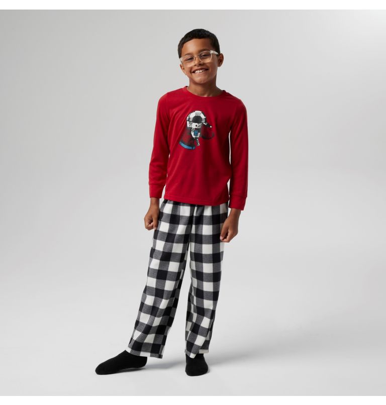 Kids' Dog Pajamas Set, Color: Mountain Red, image 1