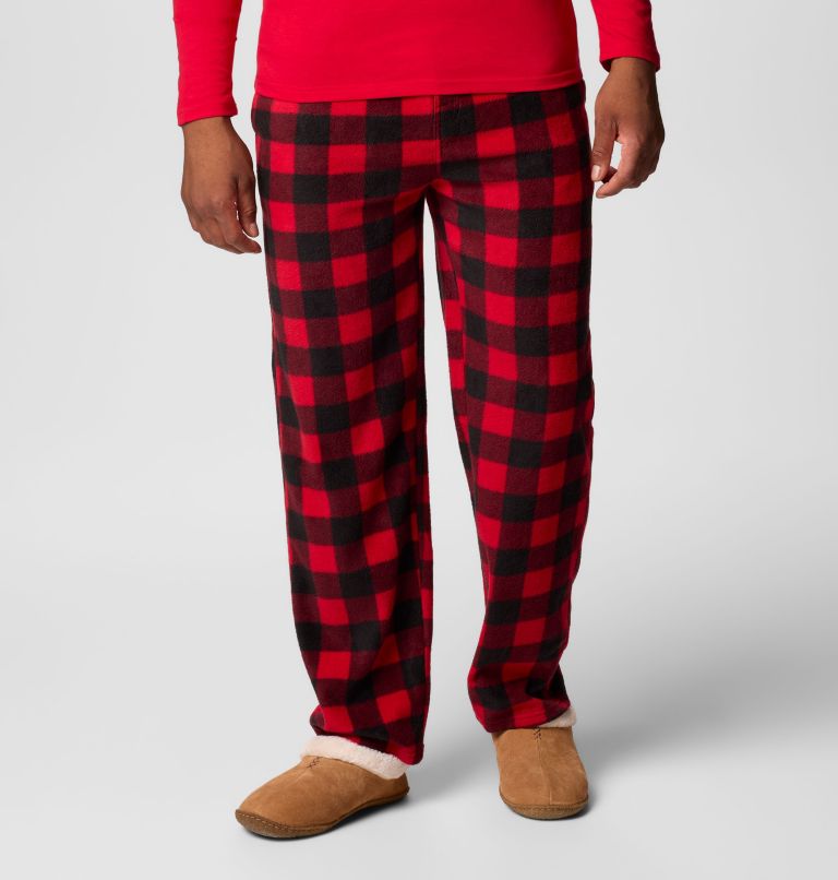 Men's Bear Pajamas Set, Color: Top: Mountain Red Bottom: Buffalo White, image 6
