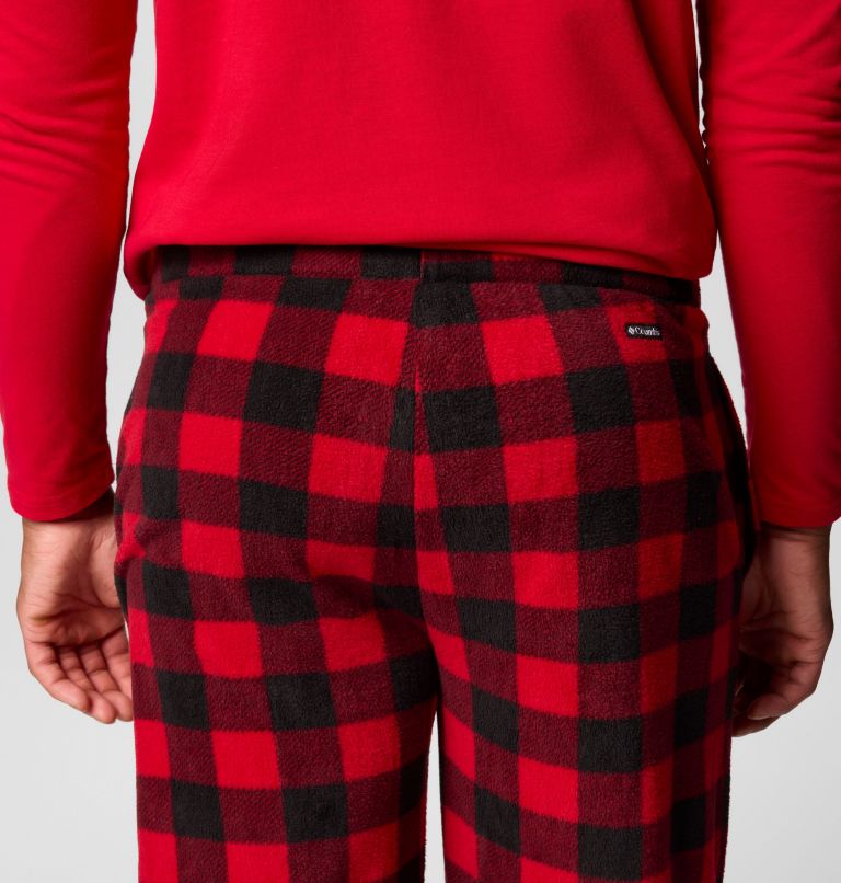 Men's Bear Pajamas Set, Color: Top: Mountain Red Bottom: Buffalo White, image 8