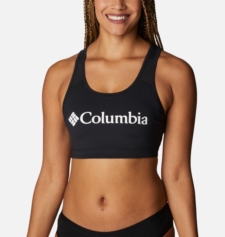 Women's Racer Back Logo Bra - Medium Impact